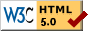 Valid HTML 5.0